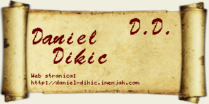 Daniel Dikić vizit kartica